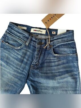 BORO Japanese Selvedge Jeans-Kawasaki-W 25-Low Rise Straight Leg Crop-Sashiko